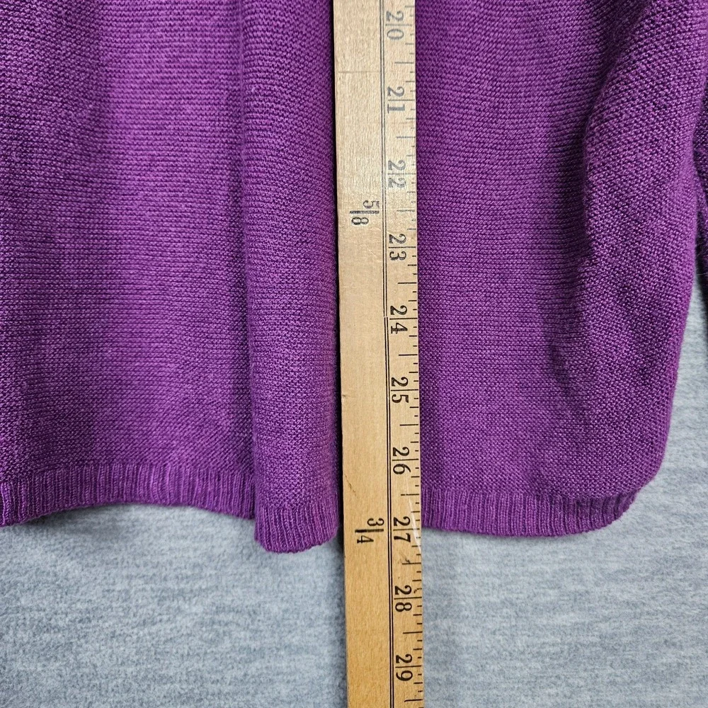 Eileen Fisher Women's Purple Pullover Light Weight Sweater Size L